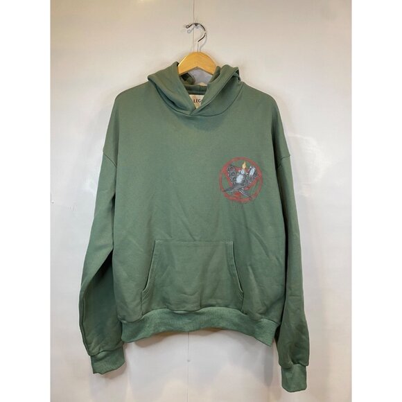 Allegory House The Will Of Fire Forest Green Hoodie Unisex Size XL Anime